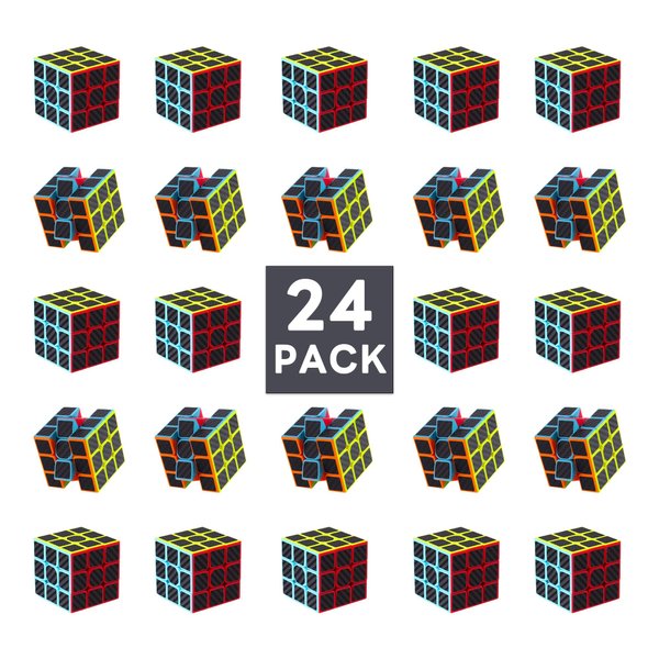 Generic 24 pack 3cm mini cube,Magic Puzzles, Puzzle Boxes，Magic Cube，Stress Relief Toys, Kids' Handheld Games Party Favors，Birthday Party Gifts