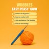 The Woobles Easy Peasy Yarn, Crochet & Knitting Yarn for Beginners with Easy-to-See Stitches - Yarn for Crocheting - Worsted Medium #4 Yarn - Cotton-Nylon Blend