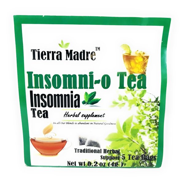 Tierra Madre Insomnio (Insomnnio) Traditional Herbal Support - Pack of 5 / 0.4oz Each Bag