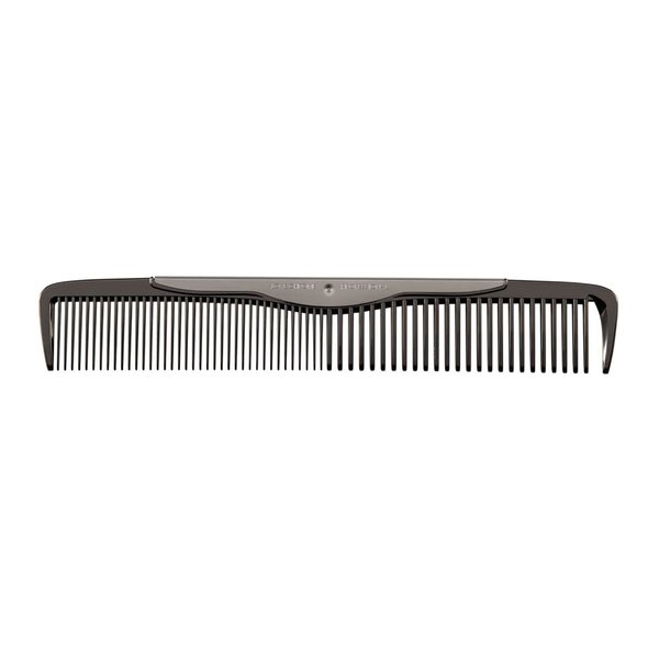 LOVE CHROME PROFESSIONAL B3 SUS STANDARD CUT COMB DEEP BLACK/Japanese artisan hair comb