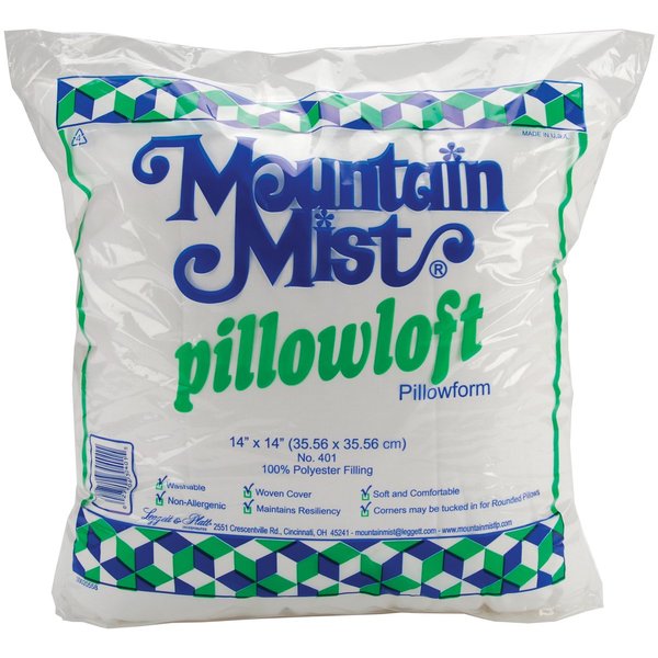 Mountain Mist Pillowloft Pillowforms, 14-inch-by-14-inch