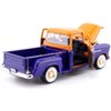 Motormax 1955 Chevrolet 5100 Stepside Pickup Truck Gulf Dark Blue and Orange 1/24 Diecast Model Car