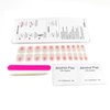 ZEARE Cured Gel Nail Strips 22pcs UV Free Easy Apply & Remove Salon-Quality Gel Nails Stickers Long Lasting