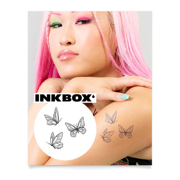 Inkbox Temporary Tattoos, Semi-Permanent Tattoo, One Premium Easy Long Lasting, Water-Resistant Temp Tattoo with For Now Ink - Lasts 1-2 Weeks, Morning Dance, 4 x 4 in