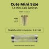 Srenta 1 Inch Mini Metal Coil Spring Silver and Gold Variety Toy, for Parties, Gifts & Birthdays, Pack of 12