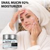 cuoct Snail Mucin 92% Moisturizer Daily Face Moisturizer,Hydrating Repair Face Gel Cream, Baba de Caracol Original, Advanced Snail 92 All In One Cream