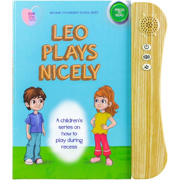 Leo Plays Nicely - Interactive Sound Books for Kids (Behavior Series), Hardcover Childrens Books on Social Skills & Emotional Regulation by Big Heart Toys