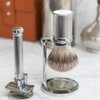 MÜHLE Traditional Silvertip Badger Shaving Brush | Chrome Plated Stainless Steel Handle | Luxury Shave Accessory for Men