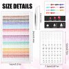 984pcs Rainbow Rhinestone Stickers, Self Adhesive Rhinestones with Tweezers Hair Pearls Jewels Face Diamonds Stick on Colorful Gem Rhinestone Embellishment Stickers for Crafts Body Eyes Nails
