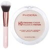 PHOERA Foundation Pressed Face Powder, Soft Focus Setting Powder, Silky Powder For Creating Without Shine, Smooths Pores & Lines, Up to 24H Wear Oil Control,0.28 Oz (002 Banana)