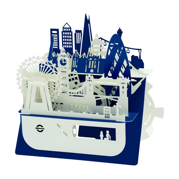 London - Silhouart 3D Card - Santoro