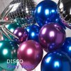 Metallic Balloon garland kit 135Pcs Disco Party decorations with Chrome Blue Red Purple Silver Disco ball balloons for 80s 90s Themed Birthday graduation 2025 new year Party eve Decorations