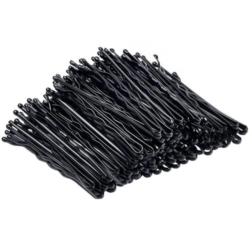 100pcs Hair Bobby Pins Black Metal Hair Pins Kit Hair Clips Secure Hold Bobby Pin Clips Accessories for Women Girls and Hairdressing Salon