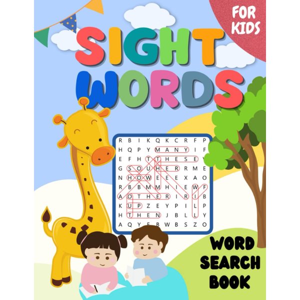 Sight Words Word Search Book for Kids: High Frequency Word Puzzles Activity Book