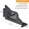 Front Foot Pegs Rest Pedal Exterior Door Hinge For Jeep Wrangler 2007-2023 JK JKU JL JLU Sports Sahara Freedom Rubicon Unlimited Gladiator JT 2-Door 4-Door US Flag Metal Black (2PCS)