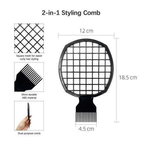 2Pcs Upgraded Twist Combs Hair Sponge Brush Twist Comb, Superior to Hair Sponge for Curls in Men and Women.