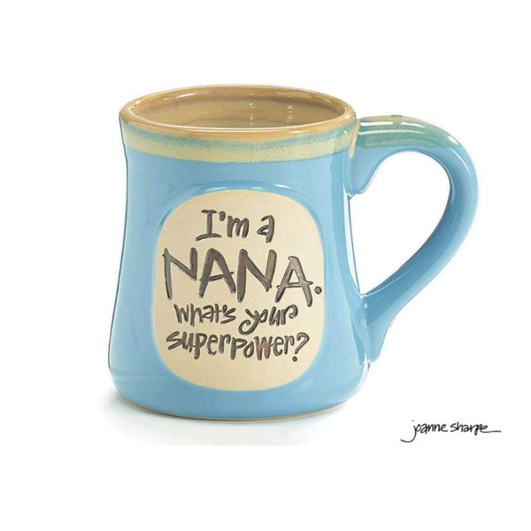 Nana Best Job Ever Porcelain Aqua Coffee Tea Mug Cup