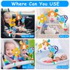 Baby Stroller Arch Toys with Baby Mirror for Infant 0-3-6-12 Month Carseat Bouncer Montessori Toy for Babies Shower Easter Gifts for Newborn 0-6 Month Sensory Development for 4 5 7 8 Months Boys Girls