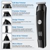 AMULISS Beard Trimmer for Men, Hair Clipper Trimmer for Men, Waterproof Mens Beard Grooming Kit, Cordless Barber Clippers for Hair Cutting with Nose Trimmer, Electric Razor, Body Shaver