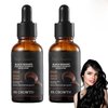 Black Sesame Hair Growth Serum and Oil, Seeds Extract Essence, Promote Hair Growth (2PCS)