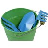 G & F Products 10051 JustForKids Kids Water Pail with Garden Tools Set, Green