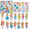 Magnetic Dress Up Dolls,DIY Princess Game Paper Dolls with 2 Themed Dress Up Toys Pretend Play Travel Toys for Girls Ages 3-7 Years and Up (Mermaid + Elf)