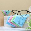 Sinmoe 20 Pcs Microfiber Cleaning Cloth Cute Kitty Cat Design Microfiber Cloth Gift Soft Multicolor Glasses Cleaner Cloth for Eyeglasses Camera Lens Cell Phone Screens Glasses, 6 x 6 Inches (Cat)