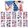 4th of July Temporary Tattoo 80 Unique Images Independence Day Tattoo Stickers, American Flag Eagles Hat Balloons Tattoos Body Face Art Sticker