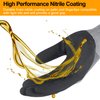 NEOTRIL Safety Work Gloves MicroFoam Nitrile Coated-3 Pairs, Seamless Knit Nylon Bulk Pack Working Gloves with Grip for Men Women Light Duty Work,Automotive,Warehouse (Gray,S)
