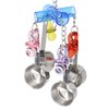 Bonka Bird Toys 1929 Small Clacker Stainless Steel Acrylic Colorful Pacifier Parrot Parrotlet Beak