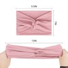 Wecoe Headbands for Women, 6pcs Fashion Knotted Headbands Wide Elastic Thick Turban Headbands for Wigs African Hair Head Wrap Sweat Headbands Workout Hair Bands Gym Hair Accessories For Women(Set B)