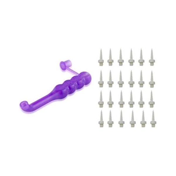 Tess Oral Health Interdental Travel Handle with 24 Proxi Tips - for Implants, Bridges and Orthodontics - Your Portable Dental Floss Alternative