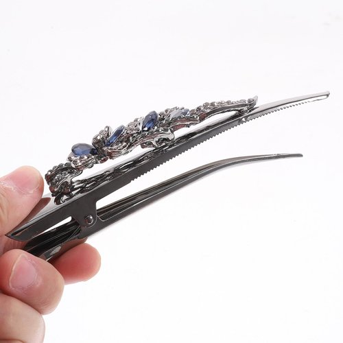 vintage bling hair clips hair clips duckbill billed hair clips decorative hair clips for women's hair metal decor hair jewels for women rhinestone headpiece for women flash