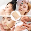 JANYUN 200 Pcs Eyebrow Wax Sticks, Waxing Applicator Sticks, Wooden Waxing Spatulas for Hair Removal Small Sticks or Wood Craft Sticks,Orange Wood Nail Sticks(Without Handle)
