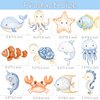 Ocean Sea Animals Party Door Signs Under The Sea Party Hanging Decorations Ocean Animals Birthday Banners for Sea Theme Baby Shower Supplies