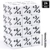 24 Pieces Dice Counters Token Dice, D6 Dice Cube Loyalty Dice Compatible with MTG CCG, Card Game Accessories