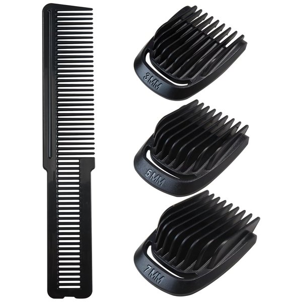 2024 Upgraded Replacement 3Pcs Beard Stubble Blade Guards (3mm 5mm 7mm) with Beard Comb Set For Philips Norelco 2024 Upgraded Multigroom Trimmer MG7730 MG7735 MG7745 MG7750 MG7770 MG7785 MG7790 MG7791