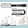 Yinkin 4 Pieces Folding Hair Brush Mini Foldable Hair Combs Compact Portable Pocket Size Travel Hair Brush for Women Men Family School Travel Car Gym Bag Purse (Black)