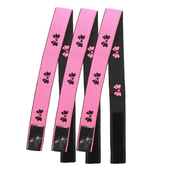 DJFG Wig Band for Lace Front Wigs Human Hair, Elastic Bands For Wig Melting, Lace Bands For Wigs, Lace Melting Band, 3pcs/pack Pink n Black Lace Melting Band for Keeping Pre Plucked Wigs Human Hair