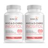 RUNICA Myo-Inositol & D-Chiro Inositol Supplement for Women - Ideal 40:1 Ratio -Support Women's Hormone Balance & Fertility & Ovarian Health - Vegan Powder Capsules - 60-Day Supply