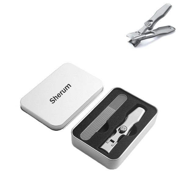 Generic Sherum™ Nail Clipper，Portable Ultra Sharp Nail Clippers，Nail Clippers with Catcher, Stainless Steel Nail Clippers for Men and Women, Silver