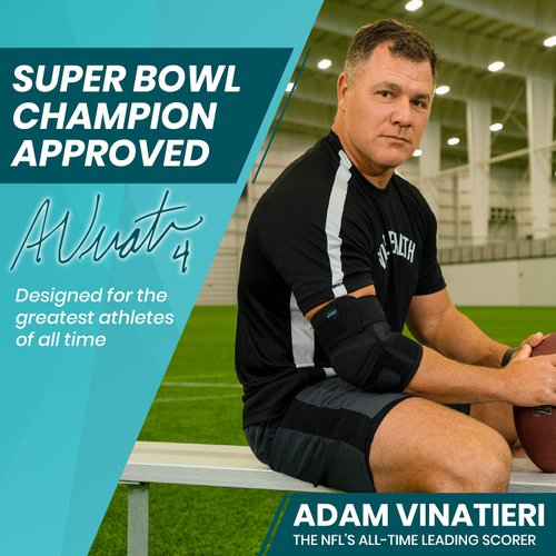 Vive Elbow Brace - Tennis Compression Sleeve - Wrap for Golfers, Bursitis, Left or Right Arm - Tendonitis Support Strap for Golf, Men and Women - Epicondylitis and Sports Recovery