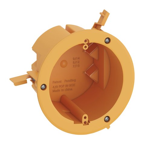 Inlight 4" Junction Box Round Electrical Box for Wall Lights, Old Work Box, UL Listed, 3 Pack, IN-0501-6-3