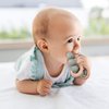 Socub Baby Teething Toy, Organic Baby Teething Ring, Silicone & Beech Baby Rattle Teether for baby 3+ Months, BPA Free, Ether