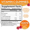 Sugar Free Vitamin C Gummies - Immune Support & Antioxidant Vitamin Dietary Supplement - Vegan, Non-GMO, Dairy & Gluten Free C Gummy Vitamins - Raspberry Flavor for Kids & Adults - 60 Count Gummies