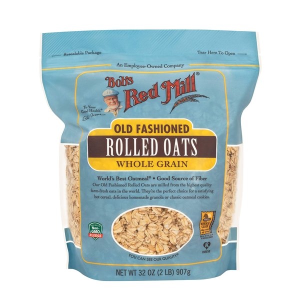 Bob's Red Mill Old Fashioned Rolled Oats - 32 Ounce (Pack of 1), Non GMO, Whole Grain, Vegan, Kosher