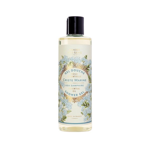 Panier des Sens – Sea Samphire Shower Gel - Foaming Body Wash Women & Men - Moisturizing Body Soap with Shea Oil - 96% Natural Ingredients Body Care - Vegan Liquid Body Wash - 8,45 floz