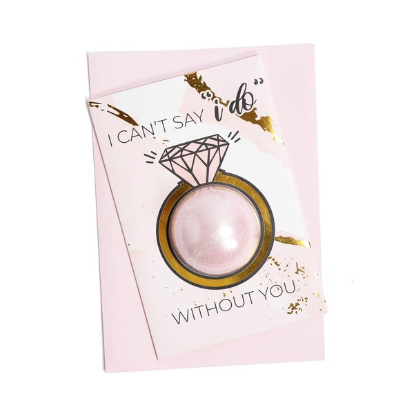 Bridesmaid Proposal Cards with Bath Bombs | Bridesmaids Proposal Gifts | Bridesmaid Card Pack | Will You be My Bridesmaid | Ring Style (6 Pack)