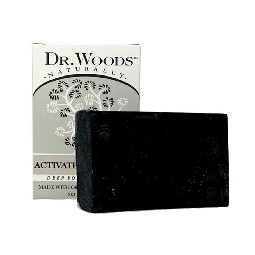 Dr. Woods Deep Pore Cleansing Activated Charcoal Bar Soap with Organic Shea Butter, 5 Ounce (Pack of 3)
