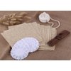 DECORA 3.5inch Round White Lace Paper Doilies for Wedding Tableware Decoration, 100-Pack